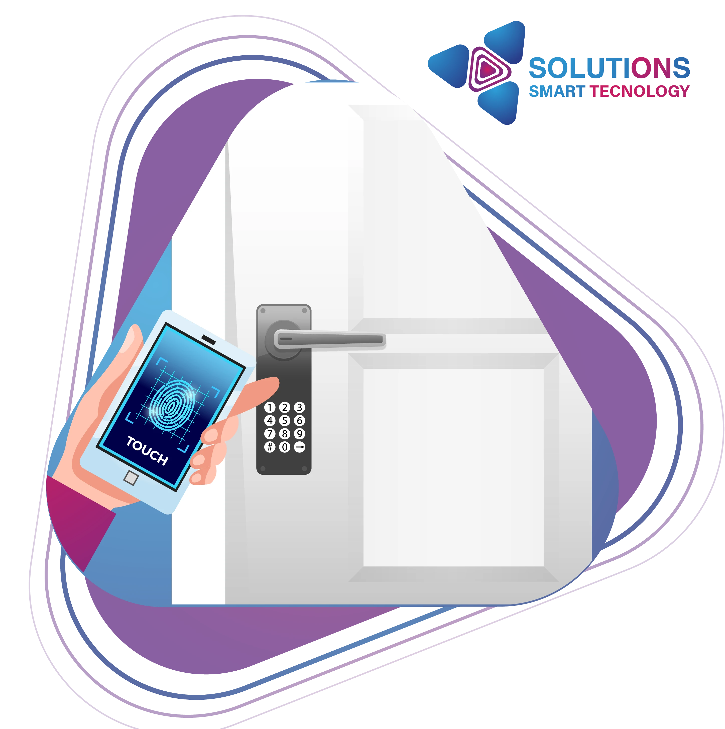 أقفال الأبواب الذكية